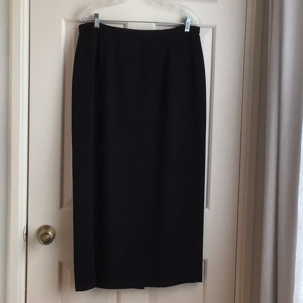 Judith Hart Long Black Straight Skirt